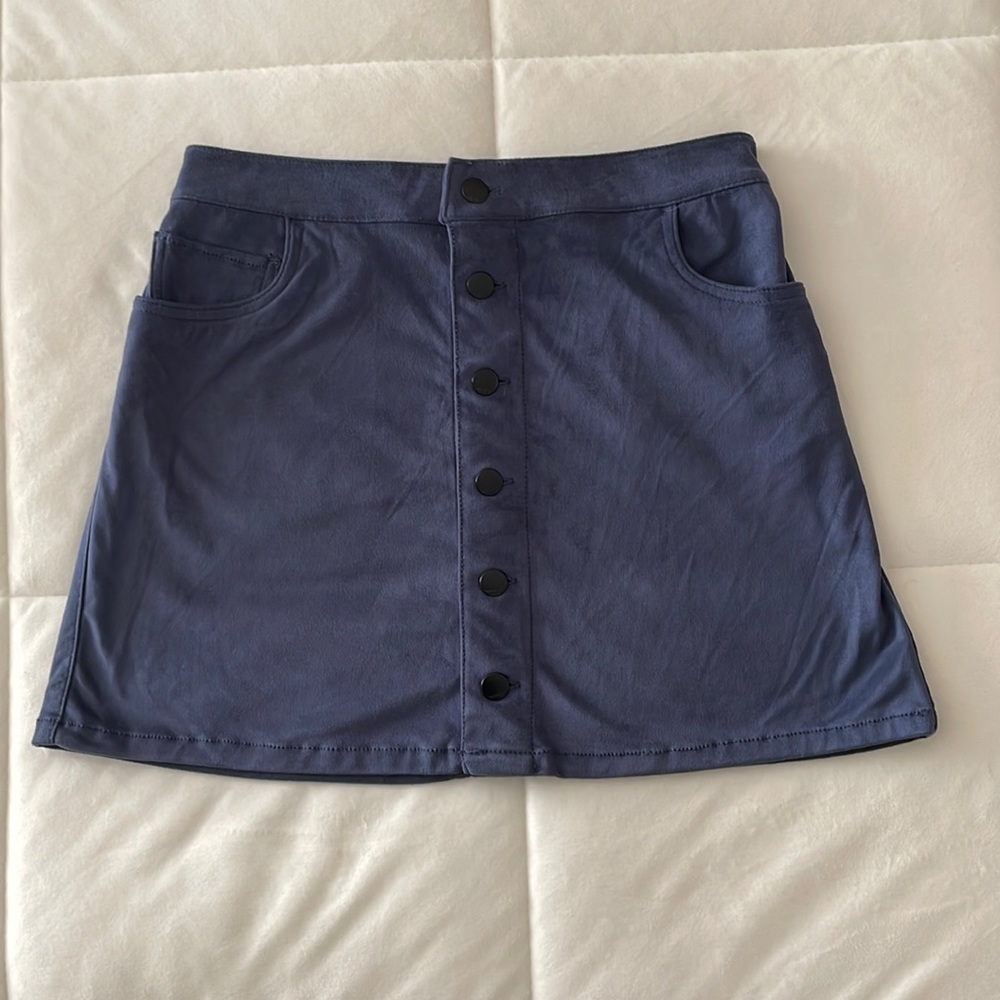 Express Faux-Suede Mini Skirt